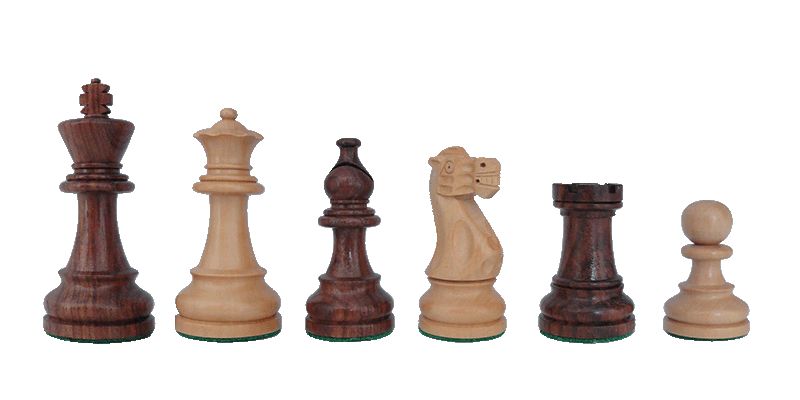 Wooden Chess Pieces No: 6, KH 98 mm, American Staunton
